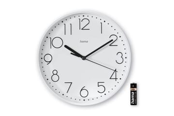 Veggur Hama Salina 22 cm - Hvit - Interiør - Veggdekorasjon - Klokker