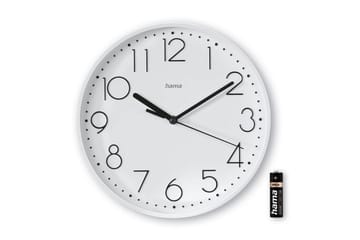Veggur Hama Salina 22 cm - Hvit - Interiør - Veggdekorasjon - Klokker