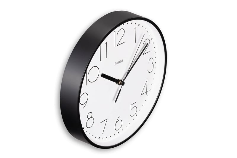 Veggur Hama Salina 22 cm - Svart - Interiør - Veggdekorasjon - Klokker