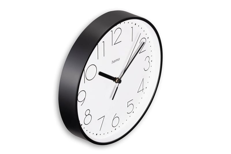 Veggur Hama Salina 22 cm - Svart - Interiør - Veggdekorasjon - Klokker