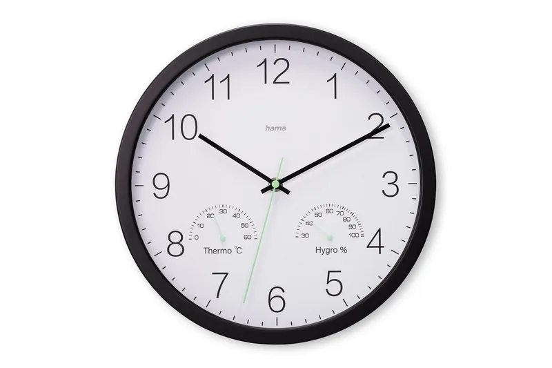 Veggur Hama Santorini 30 cm Svart, Svart