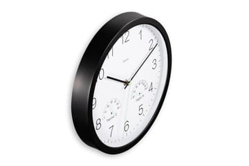 Veggur Hama Santorini 30 cm Svart - Svart - Interiør - Veggdekorasjon - Klokker