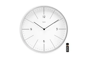 Veggur Hama Sardinia 30 cm Grå - Hvit - Interiør - Veggdekorasjon - Klokker