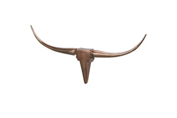 Veggdekorasjon Wohnling Okse Håndpolert Aluminium Industriell Bronse, 100 cm - Bronse, 100 cm - Interiør - Veggdekorasjon