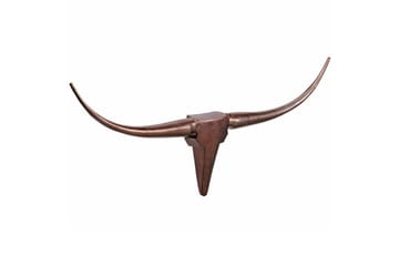 Veggdekorasjon Wohnling Okse Håndpolert Aluminium Industriell Bronse, 100 cm - Bronse, 100 cm - Interiør - Veggdekorasjon