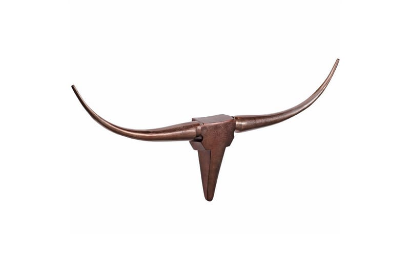 Veggdekorasjon Wohnling Okse Håndpolert Aluminium Industriell Bronse, 100 cm - Bronse, 100 cm - Interiør - Veggdekorasjon
