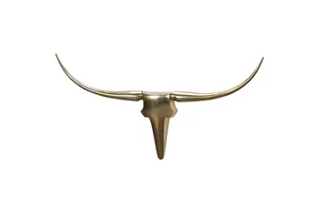 Veggdekorasjon Wohnling Okse Håndpolert Aluminium Industriell Gull, 125 cm - Gull, 125 cm - Interiør - Veggdekorasjon