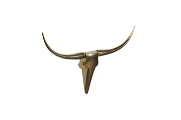 Veggdekorasjon Wohnling Okse Håndpolert Aluminium Industriell Gull, 125 cm - Gull, 125 cm - Interiør - Veggdekorasjon