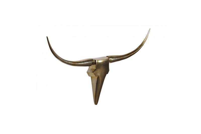 Veggdekorasjon Wohnling Okse Håndpolert Aluminium Industriell Gull, 125 cm - Gull, 125 cm - Interiør - Veggdekorasjon