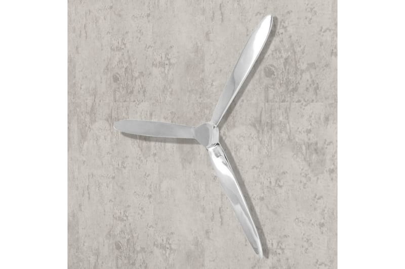 Veggmontert propell aluminium sølv 70 cm - Veggdekorasjon