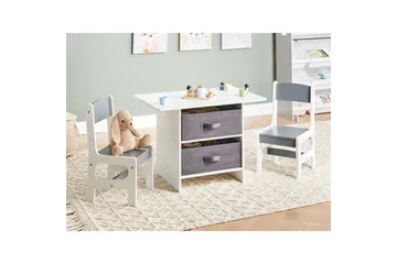 Barnebord med stoler Yalgoo - Møbler - Barnemøbler - Barnebord - Barnebord og stoler