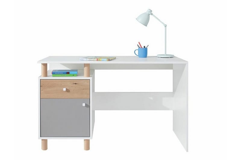 Barneskrivebord Edinbane 76 cm - Hvid - Skrivepult barn