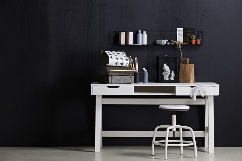 Skrivebord Sparrow 140 cm - Hvit - Møbler - Barnemøbler - Barnebord - Skrivepult barn