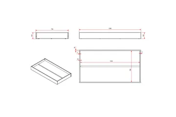 Skuff Småbarnsseng Hvit - Hvit - Møbler - Barnemøbler - Barnebord - Nattbord barn