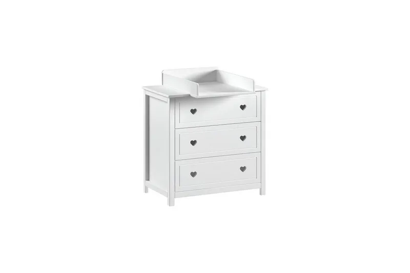 Byrå med skötbord Jaxx Amori Vit Jaxx White