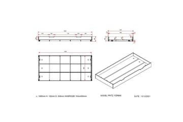 UnderBed Fritz Naturlig - Naturlig - Møbler - Barnemøbler - Barnebord - Nattbord barn