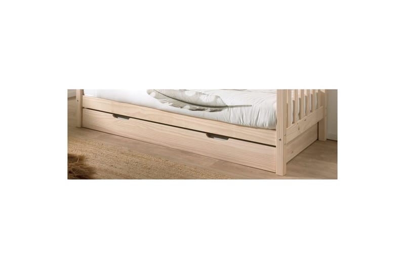UnderBed Fritz Naturlig - Naturlig - Møbler - Barnemøbler - Barnebord - Nattbord barn