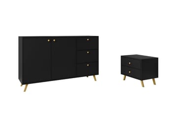 Emyvale Møbelsett For Barnerom - Svart - Møbler - Barnemøbler - Barnemøbelsett