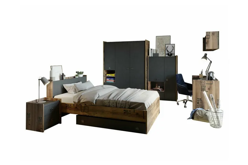 Rathmore Møbelsett For Barnerommet, Grå