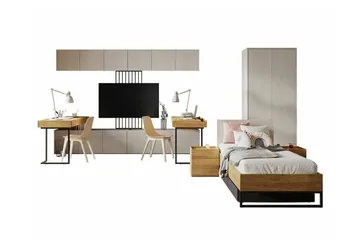 Rathmore Møbelsett For Barnerommet - Svart - Møbler - Barnemøbler - Barnemøbelsett