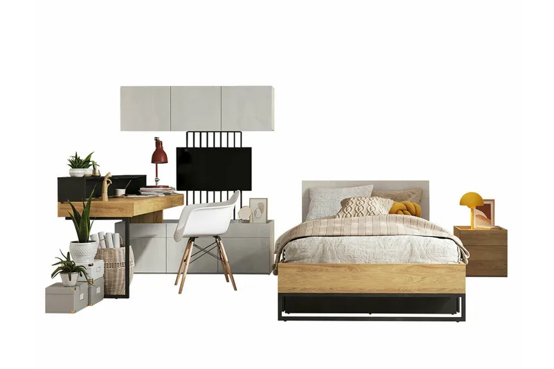 Rathmore Møbelsett For Barnerommet, Svart