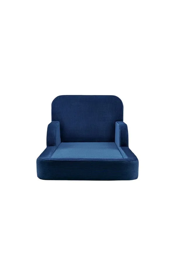 Barneseng Atelier Del Sofa Funbed Enkel (90 x 90 x 210 cm) Navy Blue, Navy Blue