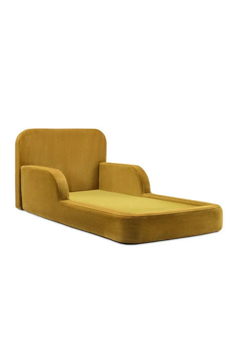Barneseng Atelier Del Sofa Funbed Enkel (90 x 90 x 210 cm) Sennepsgul, Sennepsgul