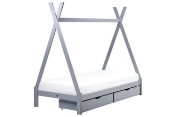 Barneseng med skuffer Devay - Grå - Møbler - Barnemøbler - Barneseng & Juniorseng - Husseng