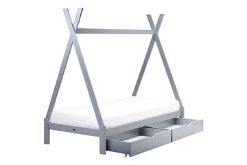 Barneseng med skuffer Devay - Grå - Møbler - Barnemøbler - Barneseng & Juniorseng - Husseng