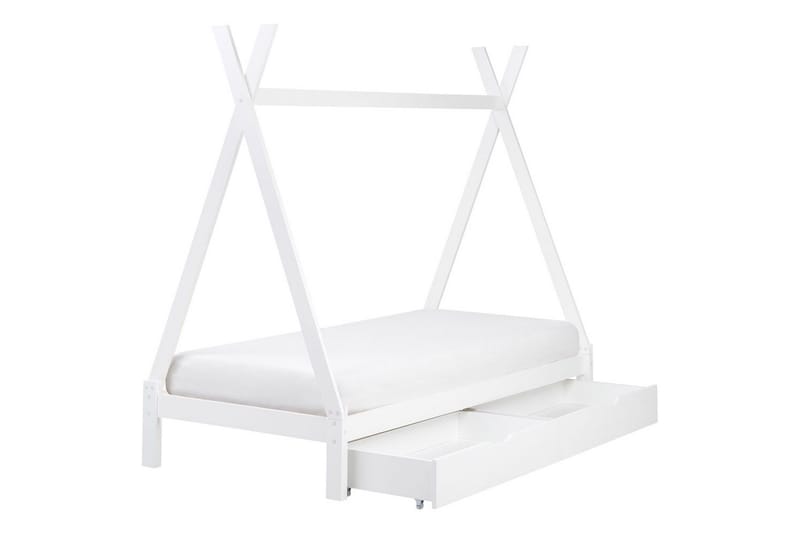 Barneseng med skuffer Devay - Hvit - Møbler - Barnemøbler - Barneseng & Juniorseng - Husseng