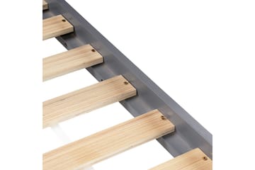 Barneseng Orgeval - Grå, lyst treverk, hvit - Møbler - Barnemøbler - Barneseng & Juniorseng - Husseng