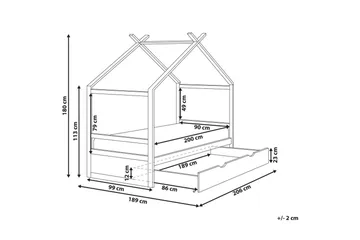 Barneseng Orgeval - Lyst tre - Møbler - Barnemøbler - Barneseng & Juniorseng - Husseng