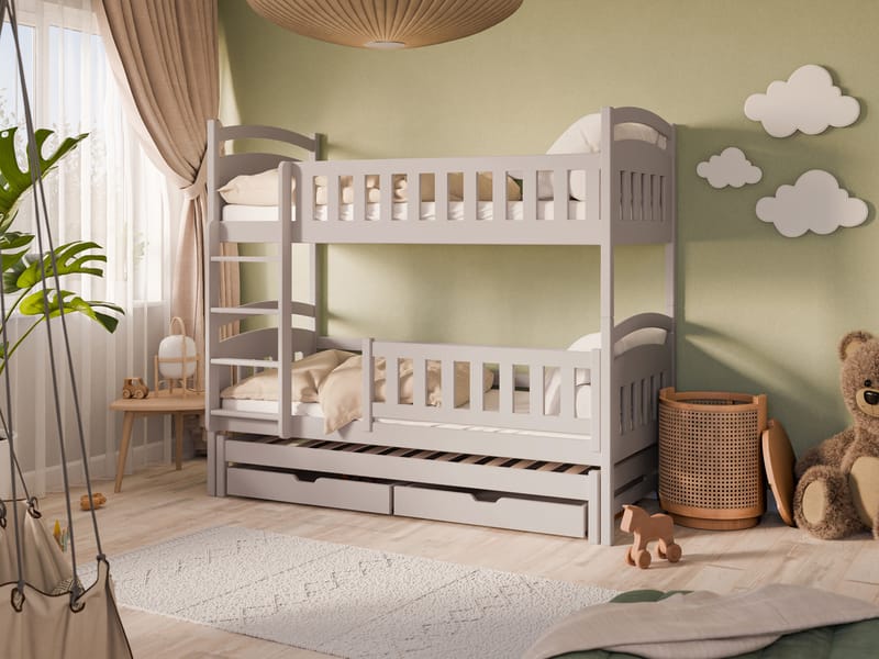 Blankana Køyeseng to soveplasser 80x180 cm - Beige - Møbler - Barnemøbler - Barneseng & Juniorseng - Loftseng