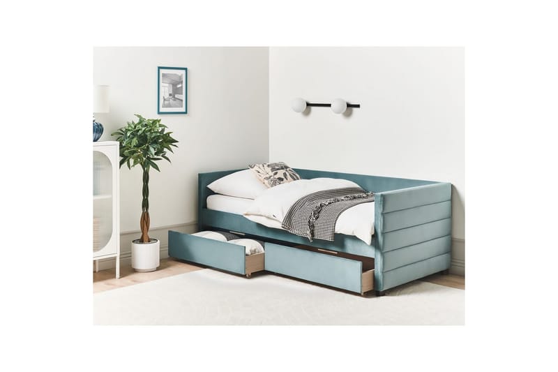 Daybed med oppbevaring Marray - Grønn - Møbler - Barnemøbler - Barneseng & Juniorseng - Barneseng med oppbevaring