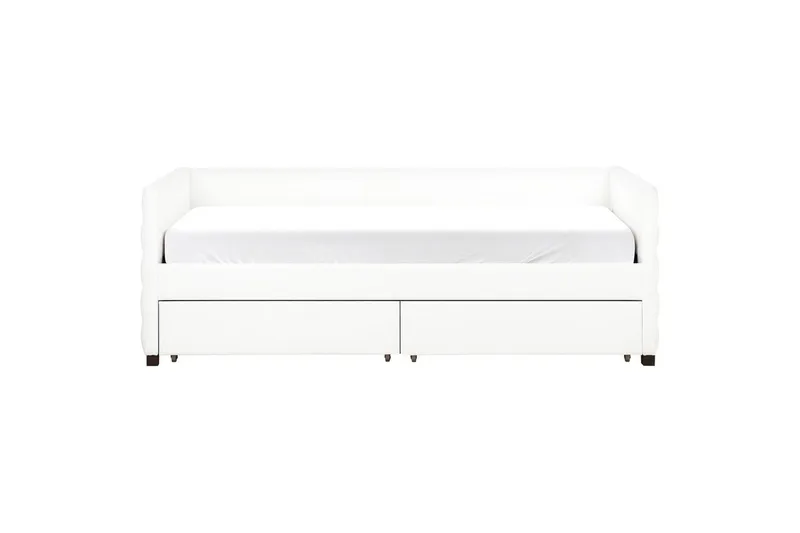 Daybed med oppbevaring Marray - Hvit - Møbler - Barnemøbler - Barneseng & Juniorseng - Barneseng med oppbevaring