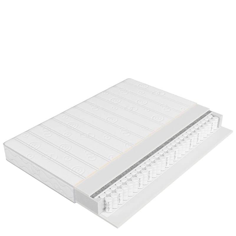 Edras Springmadrass 160x200 cm, Hvit