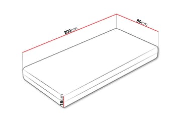 Efrain Fjærmadrass 80x200 cm - Hvit - Møbler - Barnemøbler - Barneseng & Juniorseng - Rammemadrass barn & barnemadrass