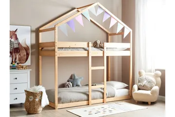 Fallon Køyeseng To Sengeplasser 90x200 - Lyst tre - Møbler - Barnemøbler - Barneseng & Juniorseng - Køyeseng