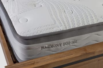 Fjermadrass Harmony Duo 90x200xh27cm - Hvit - Møbler - Barnemøbler - Barneseng & Juniorseng - Rammemadrass barn & barnemadrass