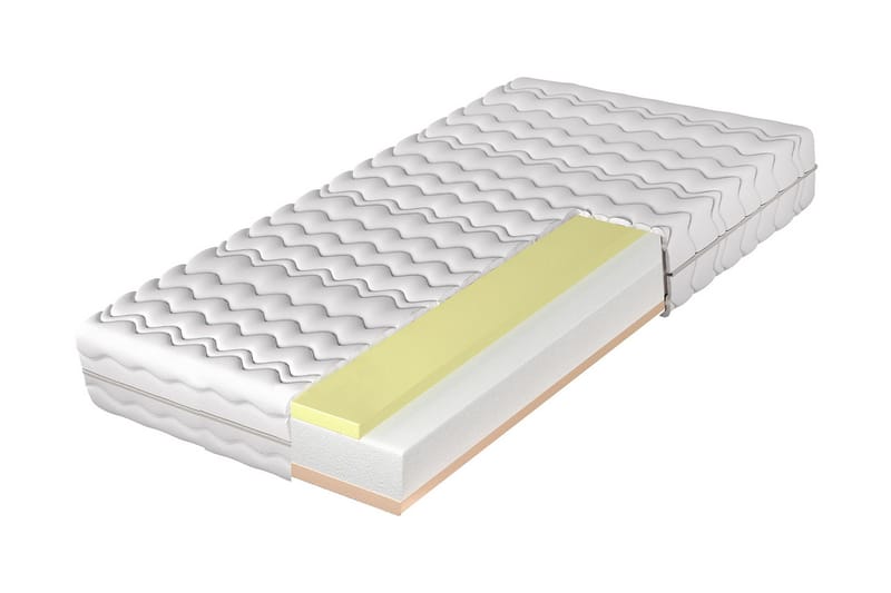 Fynlee Skummadrass 200x200 cm, Hvit