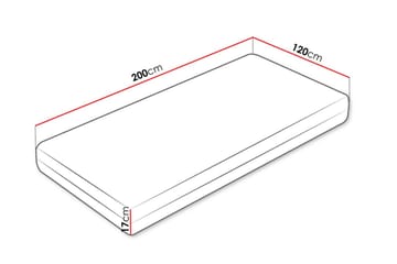 Garbo Fjærmadrass 120x200 cm - Hvit - Møbler - Barnemøbler - Barneseng & Juniorseng - Rammemadrass barn & barnemadrass