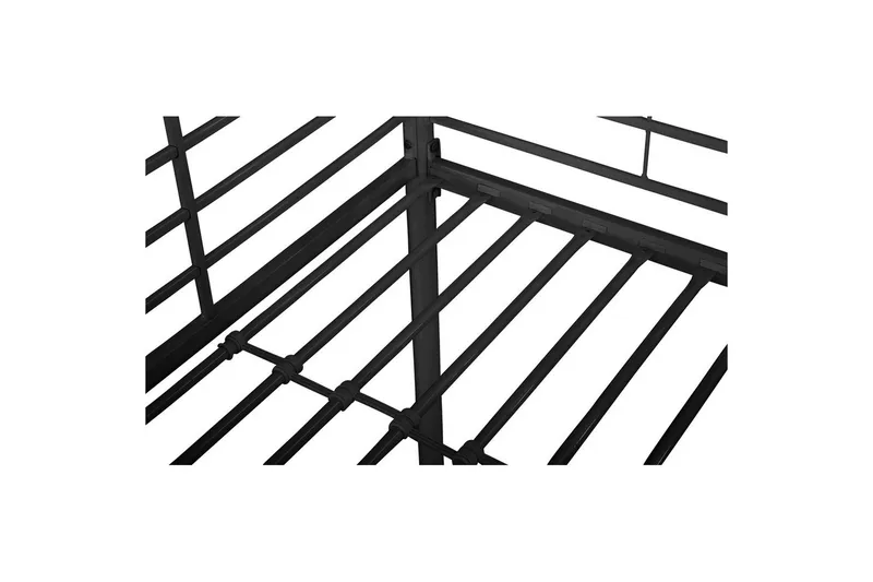 Høyseng Clove Svart - Svart - Møbler - Barnemøbler - Barneseng & Juniorseng - Loftseng