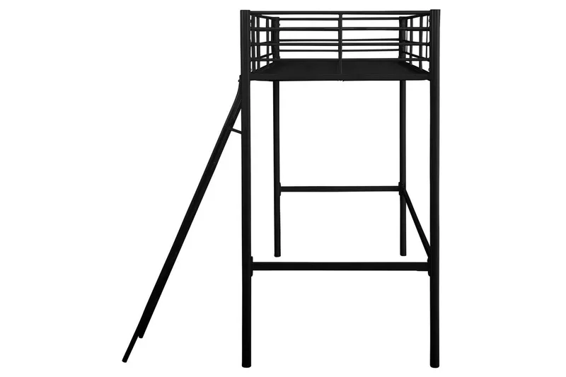 Høyseng Clove Svart - Svart - Møbler - Barnemøbler - Barneseng & Juniorseng - Loftseng