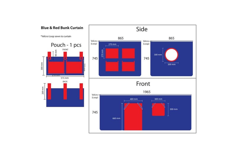 Høyseng med gardin og sklie Pino Grå, Domino - Grå, Domino - Møbler - Barnemøbler - Barneseng & Juniorseng - Loftseng