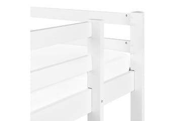 Høyseng med skrivebord Loury - Hvit - Møbler - Barnemøbler - Barneseng & Juniorseng - Loftseng