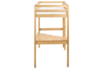 Høyseng med skrivebord Loury - Lyst tre - Møbler - Barnemøbler - Barneseng & Juniorseng - Loftseng