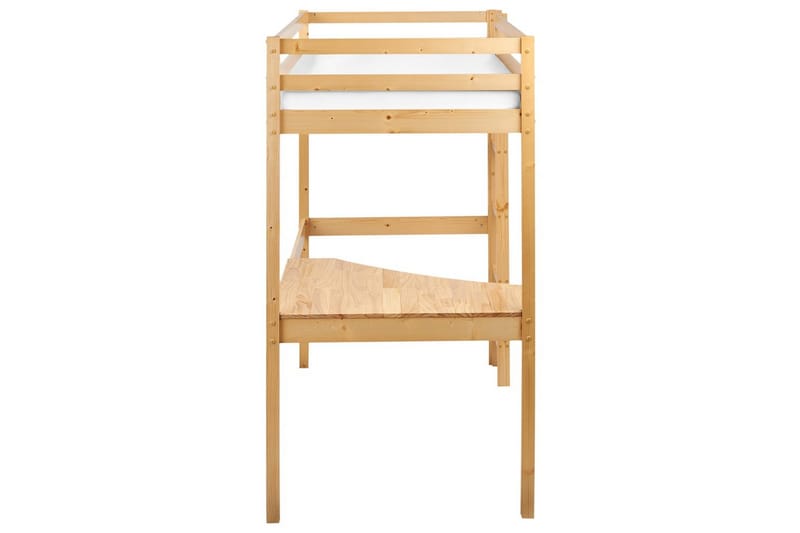 Høyseng med skrivebord Loury - Lyst tre - Møbler - Barnemøbler - Barneseng & Juniorseng - Loftseng