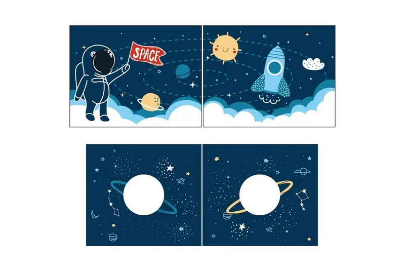 Halvhøy seng med sklie og matchende tekstilsett (lekgardin) Scott Romferge - Romferge - Møbler - Barnemøbler - Barneseng & Juniorseng - Loftseng