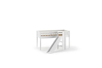 Halvhøy seng med sklie og matchende tekstilsett (lekgardin) Scott Prinsesse Sophie - Prinsesse Sophie - Møbler - Barnemøbler - Barneseng & Juniorseng - Loftseng