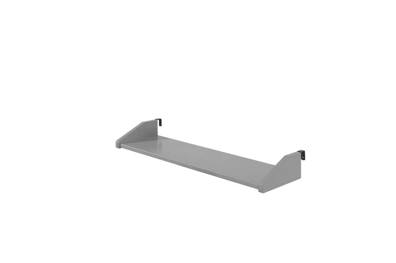 Halvhøy seng med stige og hylle Pino Grå, Med sklie - Grå, Med sklie - Møbler - Barnemøbler - Barneseng & Juniorseng - Loftseng